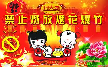 关于春节期间不燃放烟花爆竹的倡议书