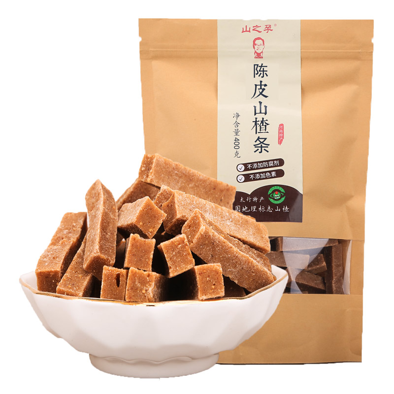 辉县太行山袋装山楂糕1斤 野生山楂制作 无添加 包邮
