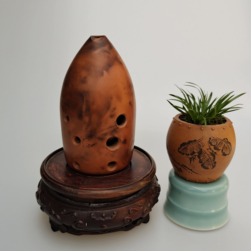 【鸿音堂】8孔双腔埙  陶土经自然练泥 手工拉胚 音准度好(顺丰到付)