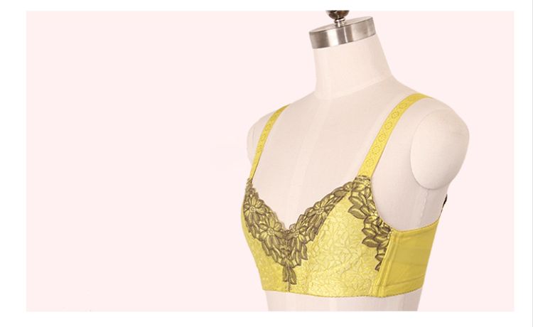 若曼莎内衣 三套装 8906无钢圈调整型内衣 三明治超薄全罩杯聚拢侧收