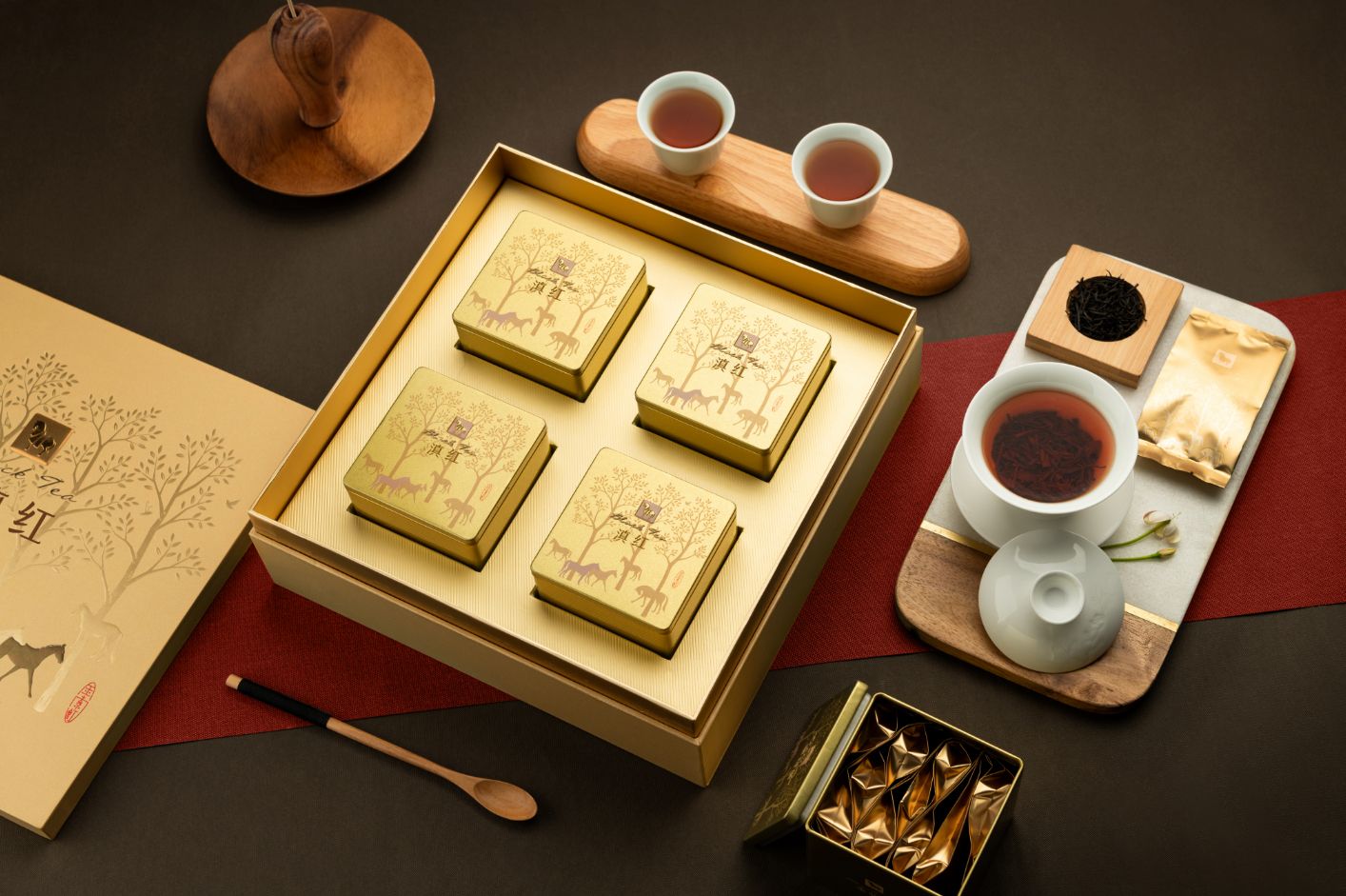 【八马】滇红 金索红500系列 160g/盒(4小盒)